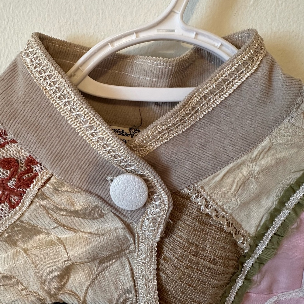 Patchwork Cream Women's Jacket - image 6